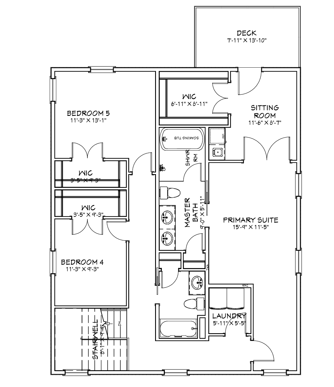 The Chieftain second floor plan.
